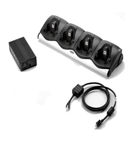 Изображение Зарядное устройство для MC91XX, 4 слота, блок питания, DC шнур, CRD9101-411CES от магазина СканСтор