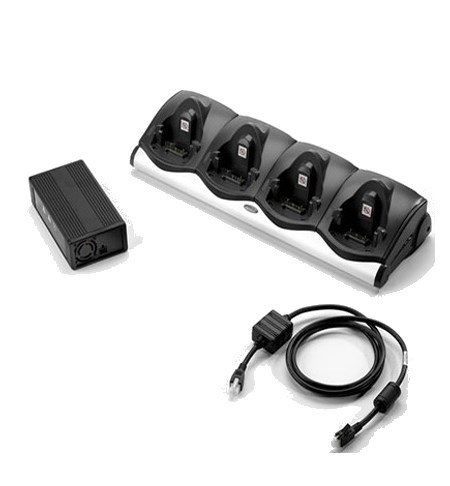 Изображение Коммуникационное устройство для MC9xxx, KIT: крэдл Ethernet 4 слота, c блоком питания, шнур питания, CRD9000-411EES от магазина СканСтор
