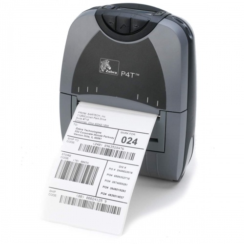 Изображение Мобильный термотрансферный принтер Zebra P4T, P4D-0UG0E000-00 от магазина СканСтор
