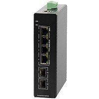 IES200-V25-2S4T Коммутатор Managed industrial switch with 2 Gigabit SFP ports and 4 Gigabit TX ports  industrial DC 12~55V redundant dual power input