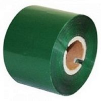 Термотрансферная лента 110 мм х 74 м, 4", OUT, Printmark W100, Wax, зеленая (green), PM110074WOGREEN