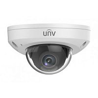 Uniview IPC312SB-ADF28K-I0 Видеокамера IP Мини-купольная антивандальная: фикс. объектив 2.8мм, 2MP, Smart IR 30m, Mic, WDR 120dB, Ultra 265_H.264_MJPE