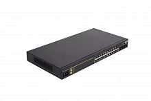 S4600-28P-P-SI(R3) Коммутатор L2 PoE Full Gigabit Access Switch(24*10/100/1000Base-T + 4* Gigabit SFP),  AC power,  PoE af/at,  370W PoE power, S4600-28P-P-SI(R3)