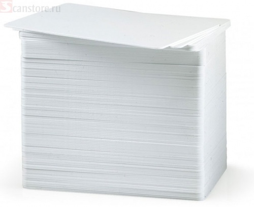 Пластиковые карты ZEBRA, 30 mil, белые, 500 шт, 104523-111