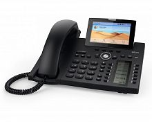 SNOM D385 Настольный IP-телефон. 12 учетных записей SIP, Наклоняющийся цветной экран 4.3 + второй экран TruePaperless, 48 самомаркирующихся клавиш (12