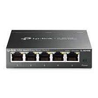 TP-Link TL-SG105E. 5-портовый гигабитный настольный Easy Smart коммутатор, 5 портов RJ45 10_100_100 Мбит_с, VLAN на базе MTU_порта_тэга, QoS, IGMP Snooping, TL-SG105E