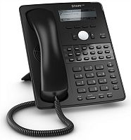 SNOM D725 Настольный IP-телефон. 12 учетных записей SIP, Графический монохромный экран 3,2, 18 кнопок с LED индикаторами, 2-порта 10_100_1000, USB 2.0
