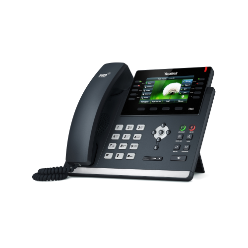 Телефон Yealink SIP-T46S SIP-телефон,  цветной экран, 16 линий, Opus, BLF, PoE, USB, GigE, БЕЗ БП, SIP-T46S